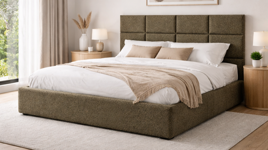 Łóżko tapicerowane OSLO z pojemnikiem