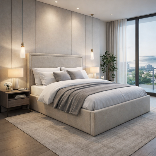 Łóżko tapicerowane KYOTO z pojemnikiem