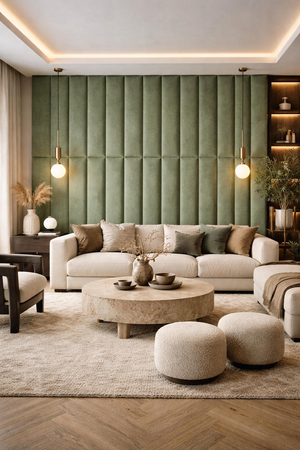 Upholstered Panels Fence