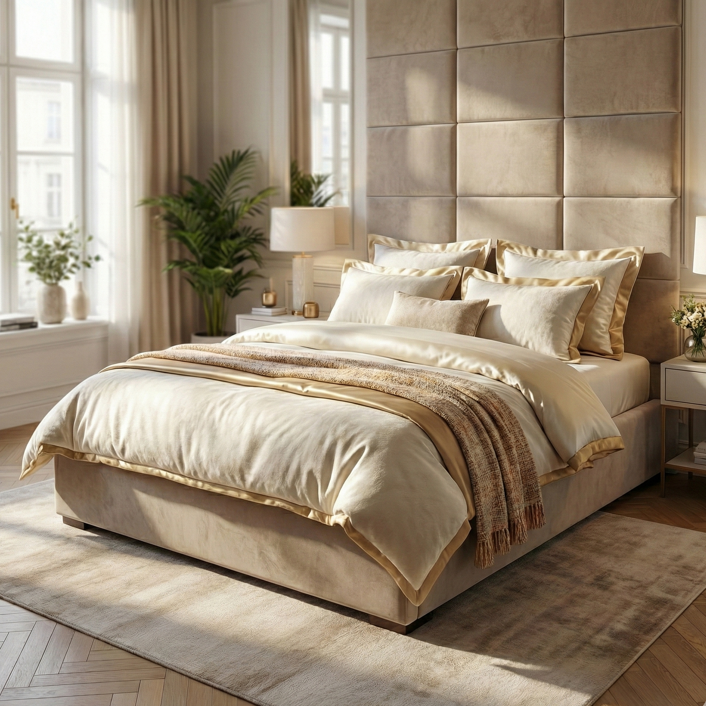 Łóżko tapicerowane ROMA