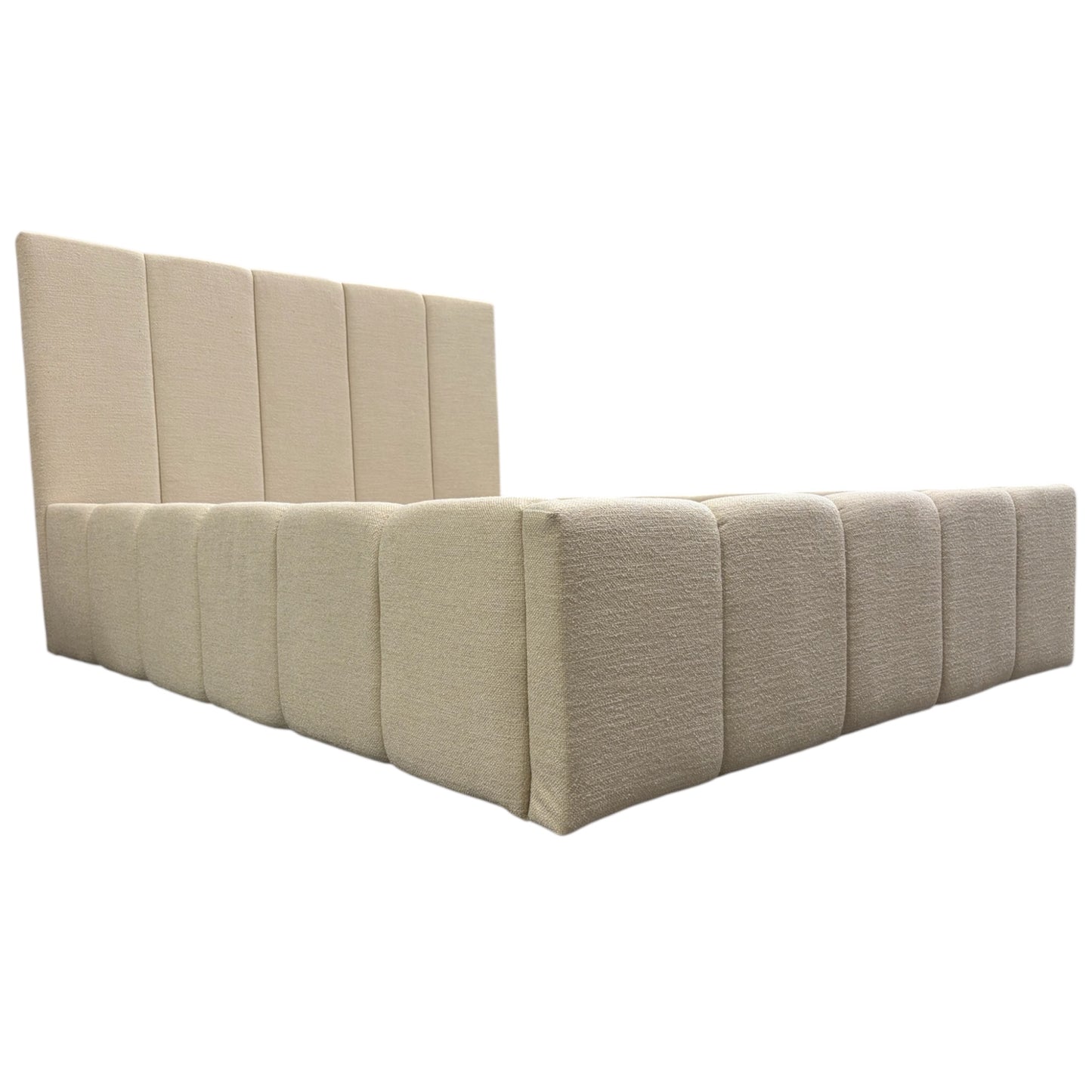 Łóżko tapicerowane NEVADA z pojemnikiem miękki zagłówek